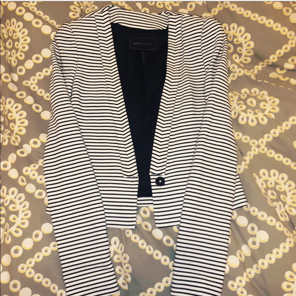 BCBGMaxAzria Striped Blazer